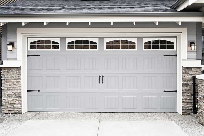 White Steel Garage Door